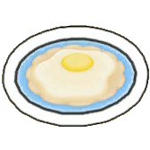 Fried Araucana Egg